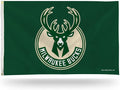 Milwaukee Bucks Premium 3x5 Feet Flag Banner, Logo Design, Metal Grommets, Outdoor Use, Single Sided