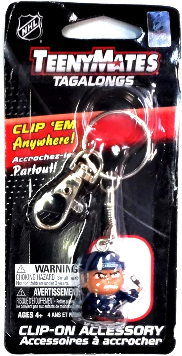 Party Animal Vancouver Canucks Teeny Mates Keychain Tag Along Figure NHL Hockey