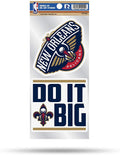 New Orleans Pelicans Double Up Die Cut 2-Piece Sticker Sheet
