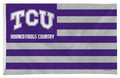 Texas Christian TCU Flag Banner 3x5 Country Design Premium with Metal Grommets Outdoor House University of