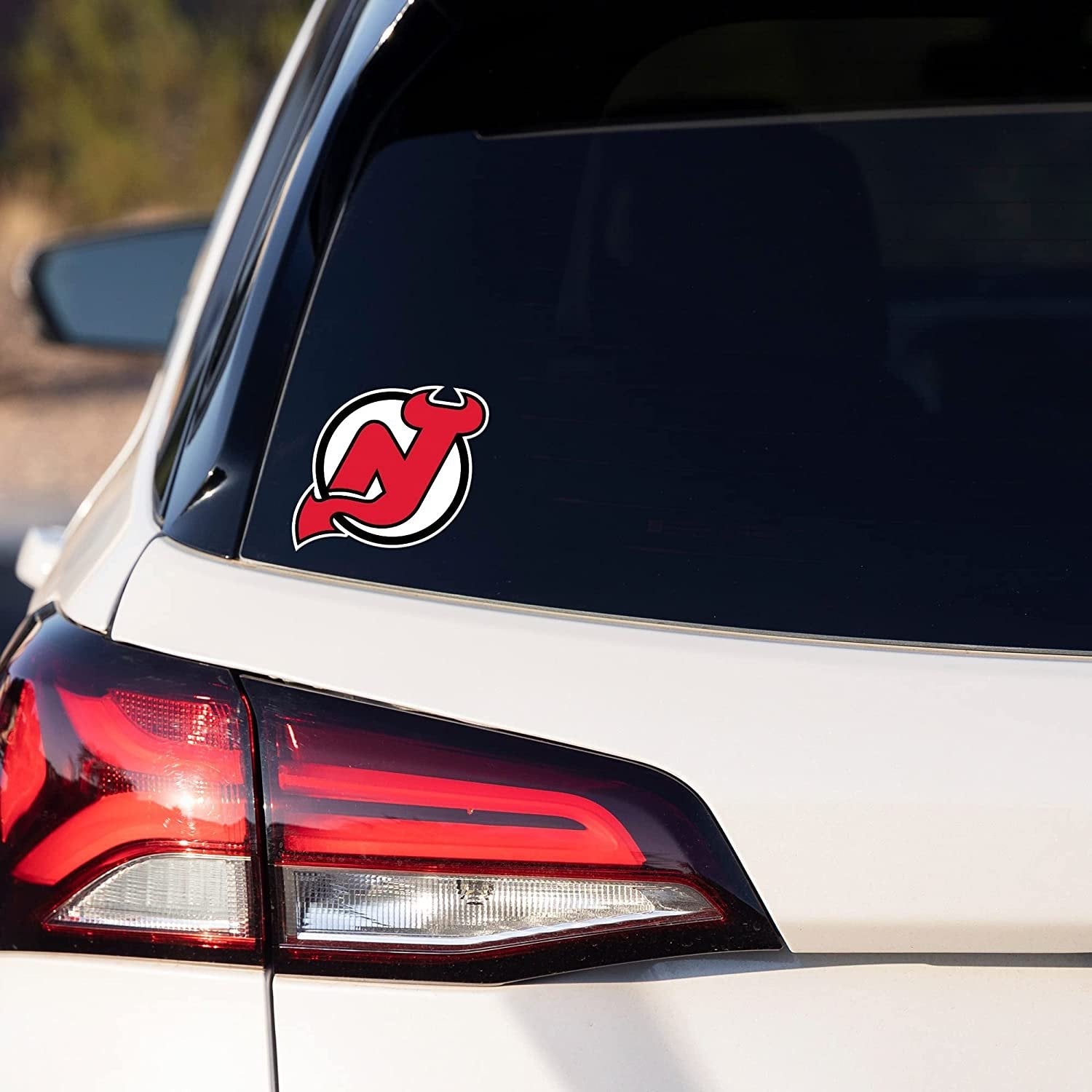 Calgary Flames 4x4 Inch Decal Sticker Retro Logo Clear Backing