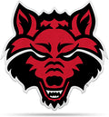 Arkansas State University Red Wolves Soft Felt Pennant, Mascot Design, Shape Cut, 18 Inch, Easy To Hang