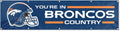 Denver Broncos Huge 8x2 Feet Banner Flag Metal Grommets