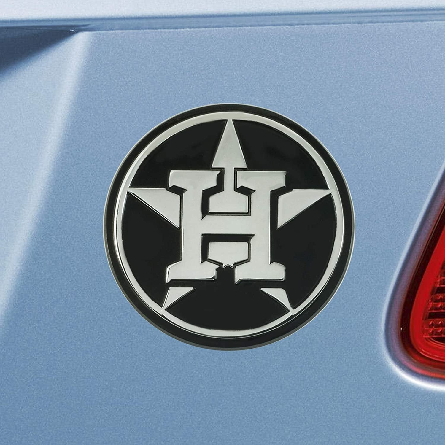 Houston Astros Solid Metal Raised Auto Emblem Decal Adhesive Backing