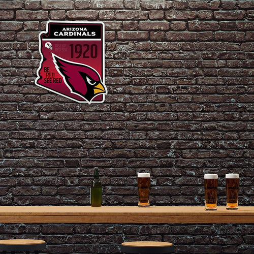 Arizona Cardinals Pennant State Shape 18 Inch Soft Felt
