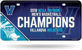 Villanova University Wildcats Metal Auto Tag License Plate, 2018 Champions, 6x12 Inch