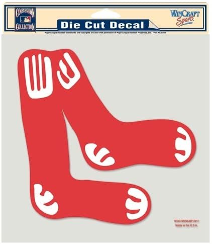 Boston Red Sox 8 Inch Decal Sticker, Die Cut, Flat Vinyl, Full Adhesive Backing, Auto or Home