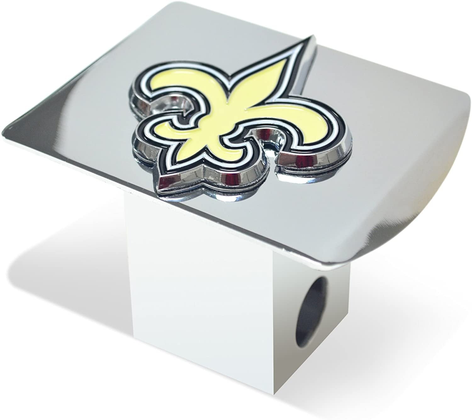 Atlanta Falcons Solid Metal Hitch Cover with Metal Color Emblem 2 Inch Square Type III