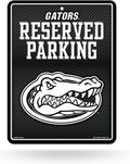 University of Florida Gators Metal Parking Novelty Wall Sign 8.5 x 11 Inch Carbon Fiber Design