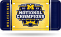 Rico Industries NCAA Michigan Wolverines 2024 CFP National Champions Metal Auto Tag 6" x 12" - Great for Truck/Car/SUV