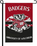 University of Wisconsin Badgers Double Sided Garden Flag Banner 12x18 Inch Alternate Design