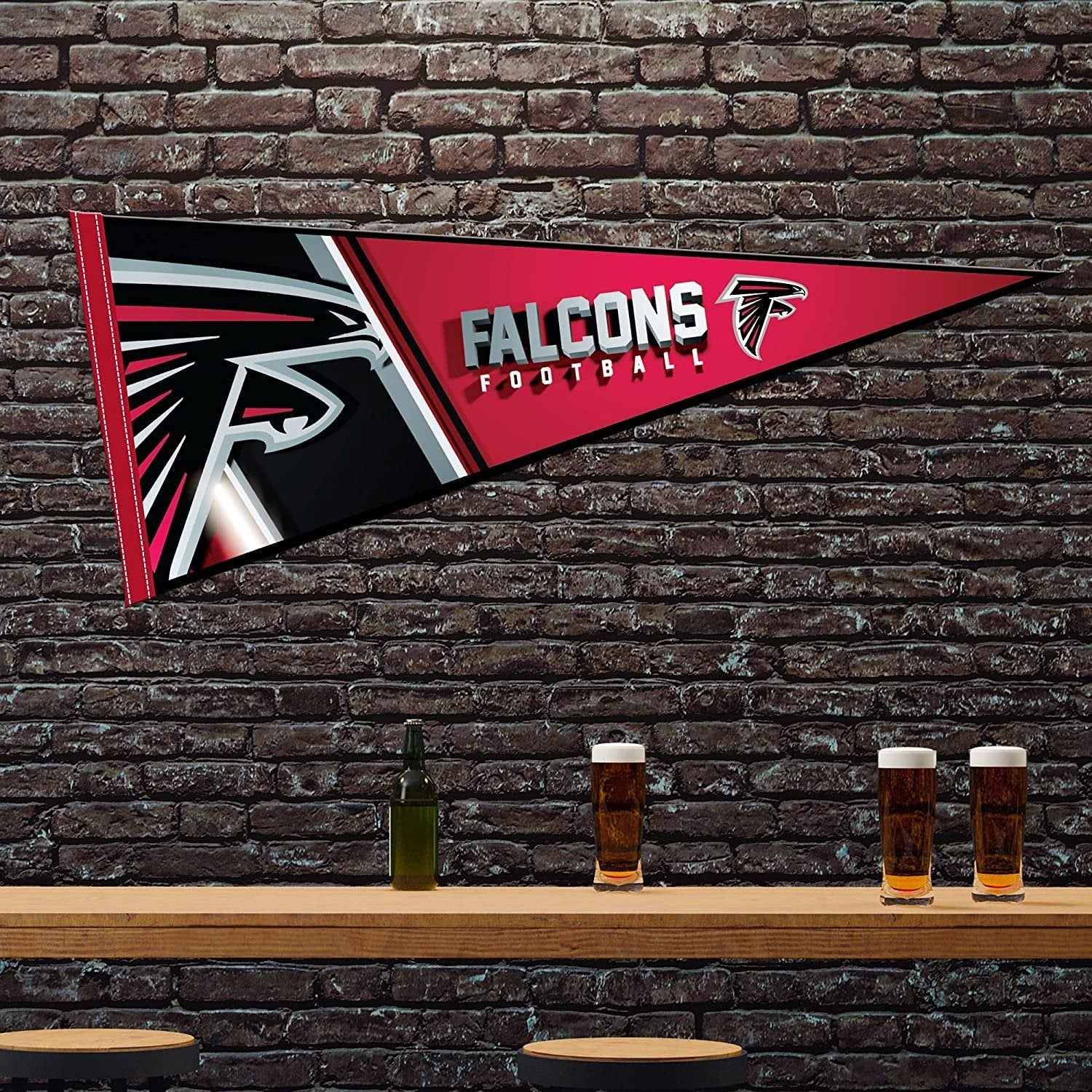 Atlanta Falcons Soft Felt Pennant 12 x 30 Inch