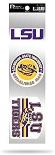 LSU Tigers 3 Piece Retro Spirit Decals Premium Throwback Stickers