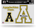 NCAA Rico Industries Die Cut Team Magnet Set Sheet, Appalachian State Mountaineers , 8.5 x 11-inches