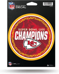 Rico Industries NFL Football Kansas City Chiefs 2024 Super Bowl Champions 5" x 7" Vinyl Die-Cut Decal - Car/Truck/Home Accessory