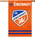 FC Cincinnati Premium 2-Sided 28x44 Banner Applique & Embroidered House Flag