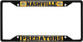 FANMATS 31386 Nashville Predators Metal License Plate Frame Black Finish