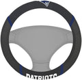 New England Patriots Premium 15 Inch Black Emroidered Steering Wheel Cover