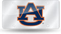 Auburn University Tigers Premium Laser Cut Tag License Plate, Mirrored Acrylic Inlaid, 12x6 Inch