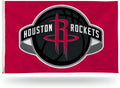 Houston Rockets Premium 3x5 Feet Flag Banner, Global Logo Design, Metal Grommets, Outdoor Use, Single Sided