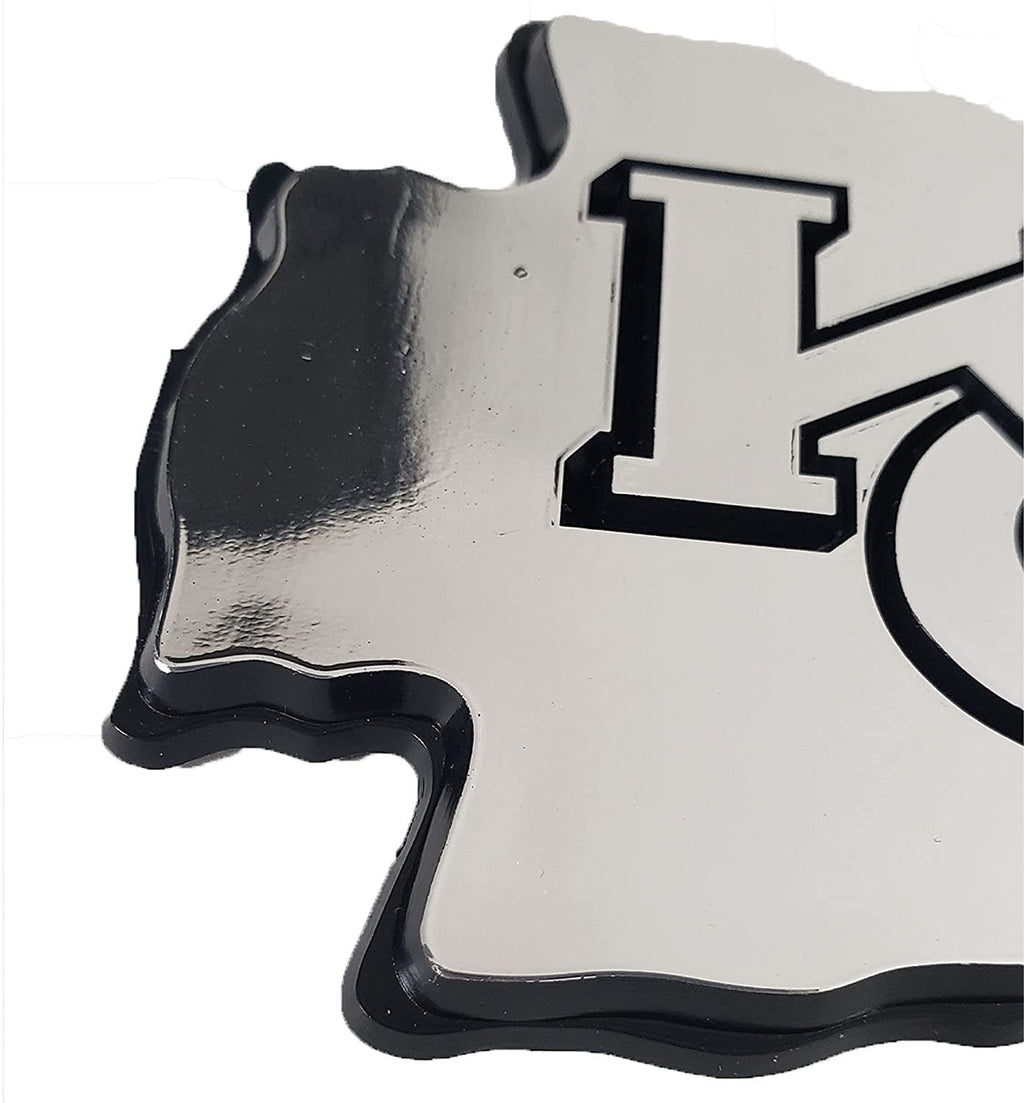 Philadelphia Flyers Auto Emblem, Silver Chrome Color, Raised Molded Shape Cut Plastic, Adhesive Tape Backing