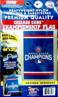 Chicago Cubs 2016 World Series Champions Premium 2-Sided House Banner Flag, 28x44 Inch, Embroidered Applique