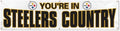 Pittsburgh Steelers Huge 8x2 Feet Premium Emboridered Banner Flag Metal Grommets