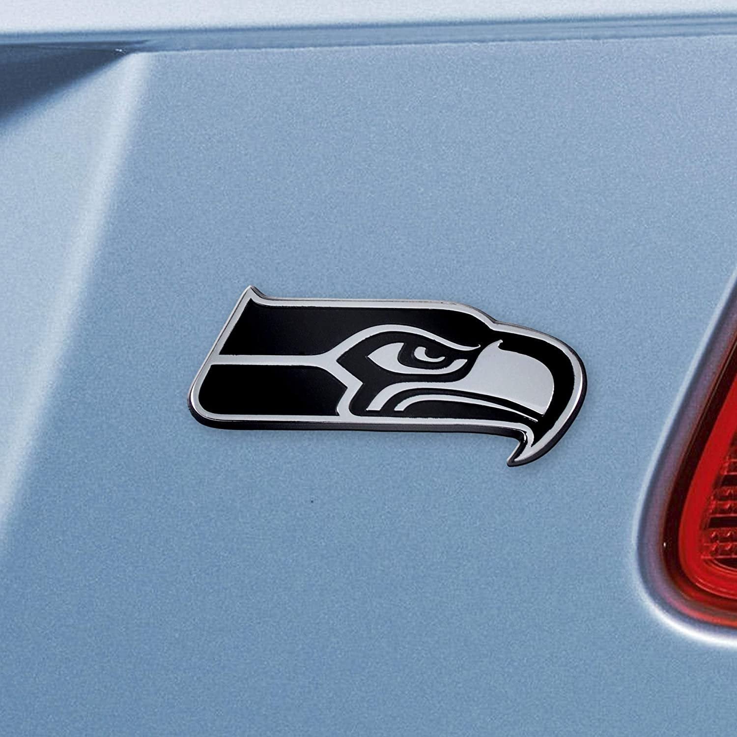 Seattle Seahawks Solid Metal Raised Auto Emblem Decal Adhesive Backing