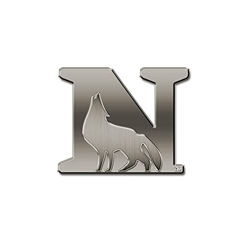Rico Industries NCAA Newberry Wolves Antique Auto Emblem Antique Nickel Auto Emblem for Car/Truck/SUV