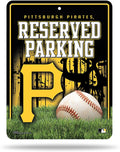 Pittsburgh Pirates Metal Parking Wall Sign 8.5x11 Inch