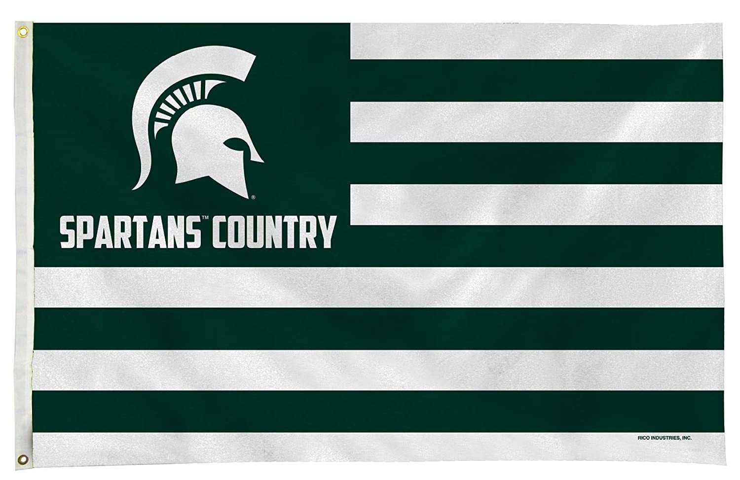 Michigan State University Spartans Premium 3x5 Feet Flag Banner, Country Design, Metal Grommets, Outdoor Use, Single Sided