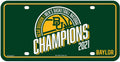 Baylor University Bears Metal Auto Tag License Plate, 2021 Champions, 6x12 Inch
