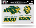 North Dakota State University Bison Multi Magnet Set 8.5x11 Inch Sheet Die Cut Auto Home