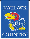 University of Kansas Jayhawks Premium Garden Flag Banner, Double Sided, 13x18 Inch