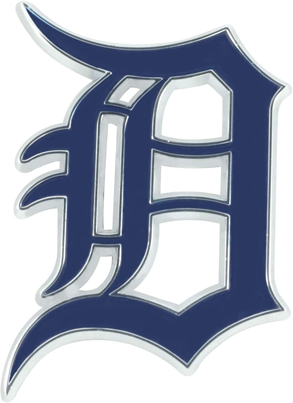 Detroit Tigers Premium Solid Metal Color Auto Emblem Adhesive Backing