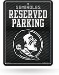 Florida State University Seminoles FSU Metal Parking Novelty Wall Sign 8.5 x 11 Inch Carbon Fiber Design