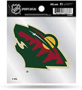 Minnesota Wild Primary Logo 4x4 Decal Sticker Clear Backing