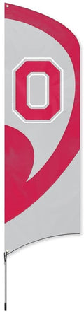Ohio State University Buckeyes Tall Team Flag Tailgating Flag Kit 8.5 x 2.5 feet with Pole