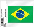 Brazil 3 Inch Static Cling, Full Clear Adhesive Backing, Easy Peel and Stick Application, Removable and Reusable, Made in the USA
