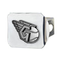 FANMATS 26568 MLB - Cleveland Indians Hitch Cover - Chrome, 3.4"x4"