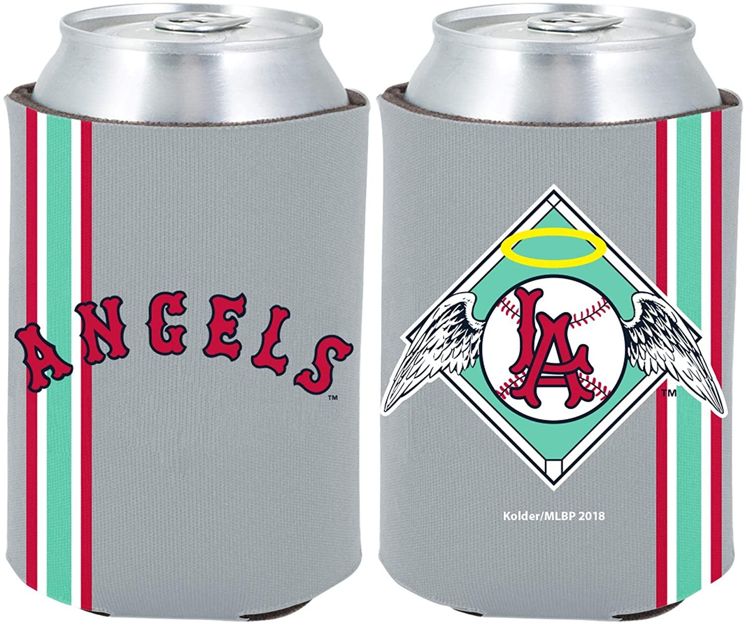 Los Angeles Angels 2-Pack Throwback Design 12oz CAN Neoprene Beverage Insulator Holder Cooler Baseball