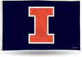 University of Illinois Illini Premium 3x5 Feet Flag Banner, Logo Design, Metal Grommets, Outdoor Use, Single Sided