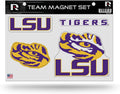 Louisiana State University Tigers LSU Multi Magnet Sheet Shape Cut 8x11 Inch