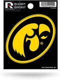 University of Iowa Hawkeyes 3 Inch Decal Sticker Die Cut Flat Vinyl Full Adhesive Backing