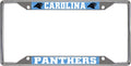 Carolina Panthers Metal License Plate Frame Chrome Tag Cover 6x12 Inch