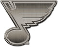 St Louis Blues Auto Emblem Solid Metal Antique Style