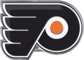 Philadelphia Flyers Heavy Duty Aluminum Metal Color Auto Emblem Embossed Decal
