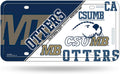 California State University Monterey Bay Otters Metal Auto Tag License Plate, Split Design, 6x12 Inch