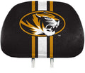 University of Missouri Tigers Premium Pair of Auto Head Rest Covers, Full Color Printed, Elastic, 10x14 Inch