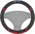 Buffalo Bills Premium 15 Inch Black Emroidered Steering Wheel Cover